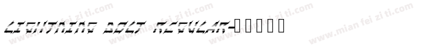Lightning Bolt Regular字体转换